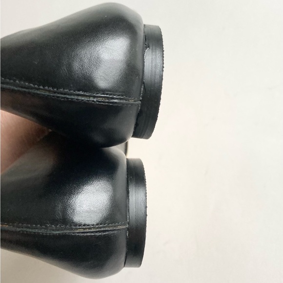 Truth or Dare by Madonna Black Leather White Patent Leather Cap Toe Flats size 8 - Picture 15 of 15